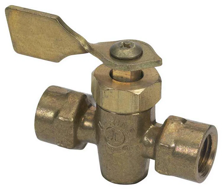 033300-10 – MOELLER Shut Off Valve, Straight Angle 1/4 Inch NPT Female x 1/4 Inch NPT Male 1/4 Turn Shut Off Brass Si...